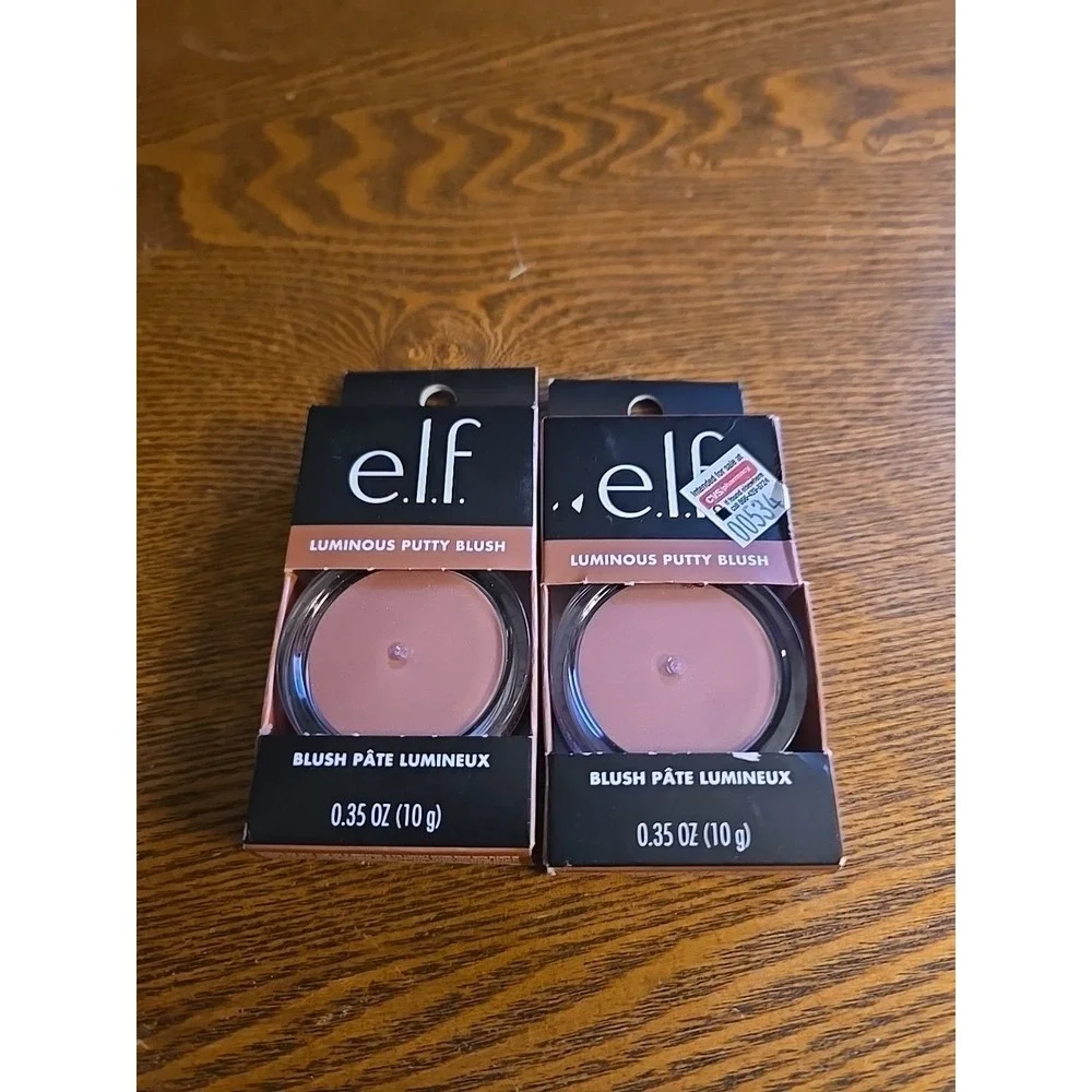 2X e.l.f. Luminous Putty Blush Maui‎ Cream To Powder Makeup